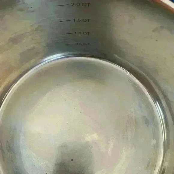 David Burke *Authentic* 2.5 QT Sauce Pan Pour Spouts & Strainer Glass Lid Steel - Picture 5 of 7